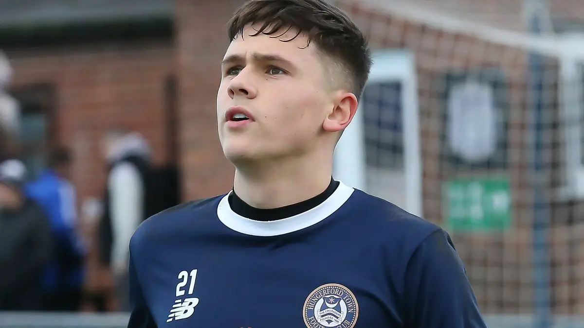 Hungerford Town goalkeeper Jed Ward. Photo: Jeff Youd.