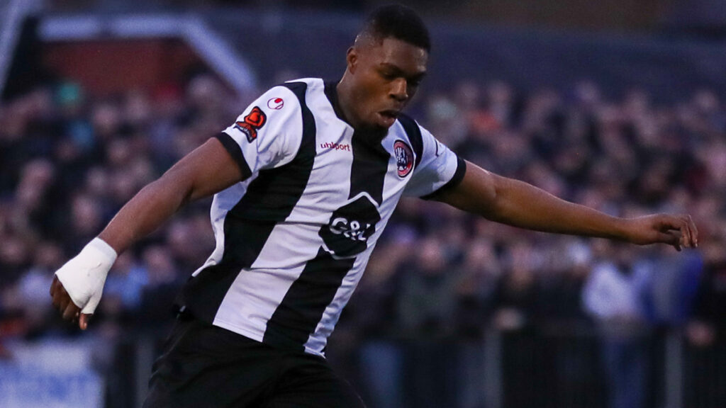Maidenhead United striker Emile Acquah. Photo: Darren Woolley.