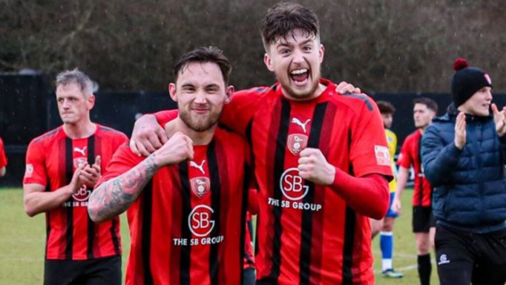 Joe Grant and Dan Bayliss celebrate another win. Photo: John Leakey.