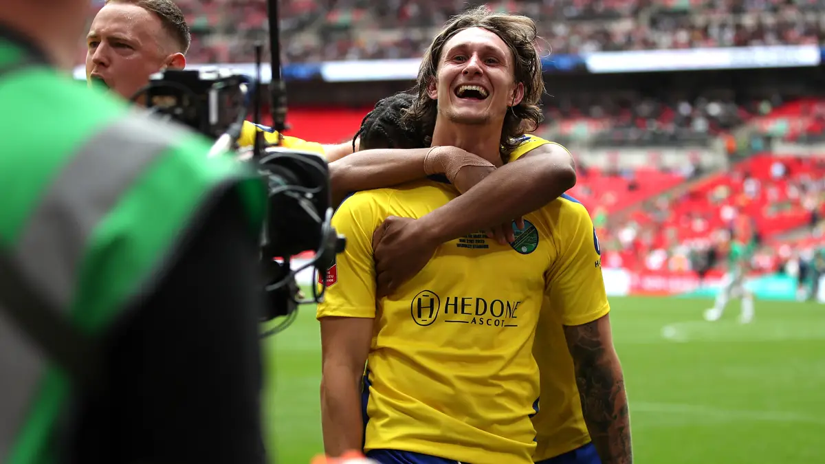 Kai Walters celebrates. Photo: Neil Graham.