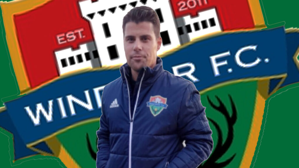 New Windsor manager Diogo Nobre. Photo: Windsor FC.