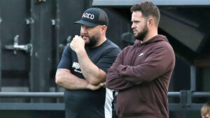 Matty Angell (left). with Rob Webb. Photo: Richard Milam.
