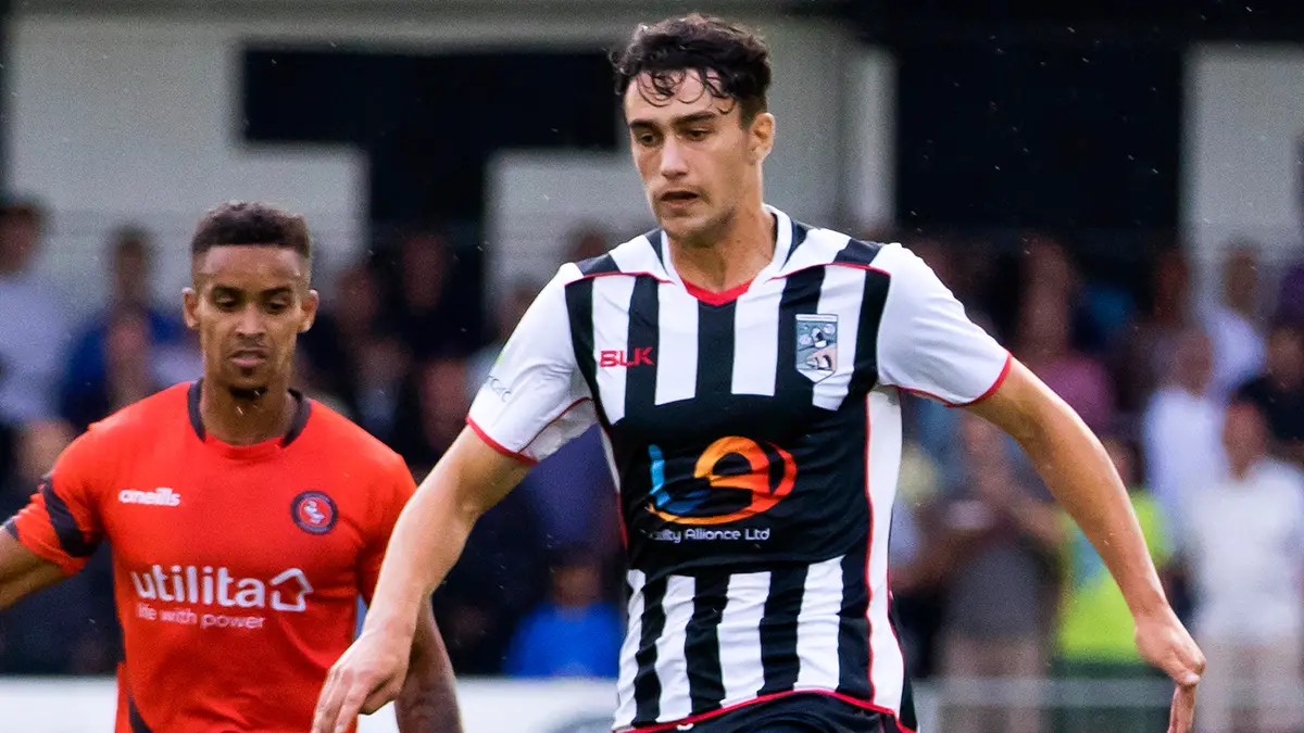 Max Kilman playing for Maidenhead United. Photo: Mick Vogel.