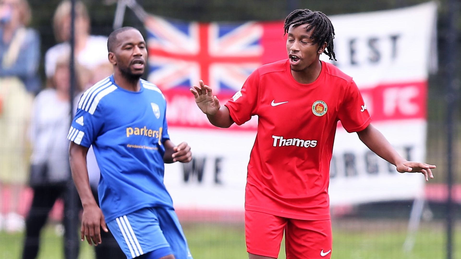 Jemel and Shaquille Johnson playing for Reading City and Windsor & Eton. Photo: Richard Milam.
