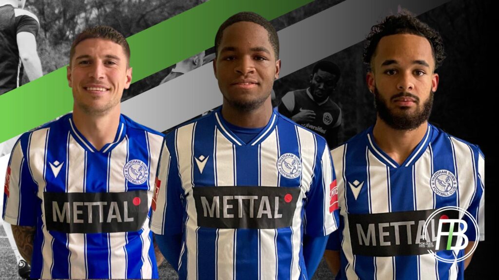 Curtis Angell, David Nyarko, Kyle Daniel-Spray. Photo's: Thatcham Town FC.