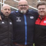 Binfield chairman Andy Cotton with his new management team. Photo: Daisy Spiers.