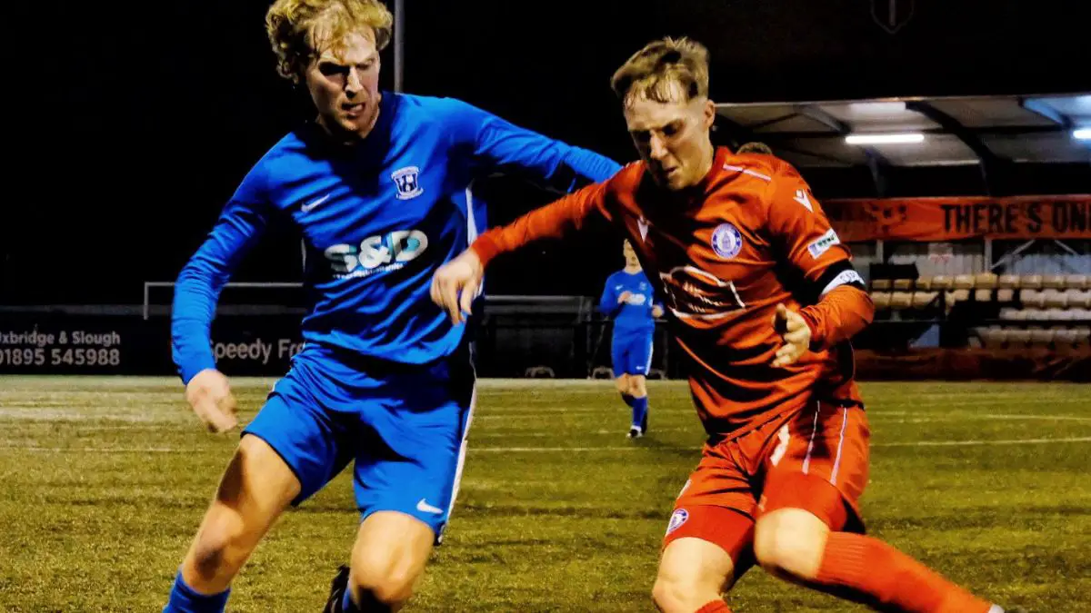 Action from Maidenhead Town vs Burghfield. Photo: Andrew Batt.