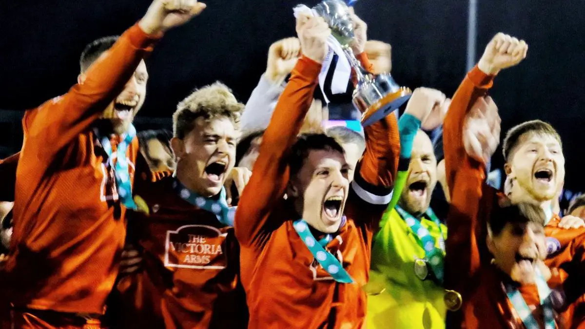 Burghfield win the County Cup. Photo: Andrew Batt.