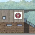 Stand at Virginia Waters new ground. Artists impression.