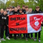 Young Bracknell Town fans at Bottom Meadow. Photo: John Leakey.