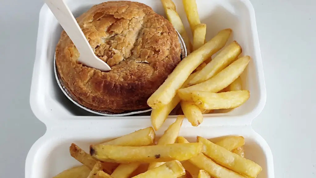 Bracknell Town pie and chips