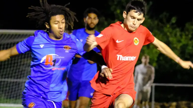 Action from Wokingham Town vs Windsor & Eton. Photo: Andrew Batt.