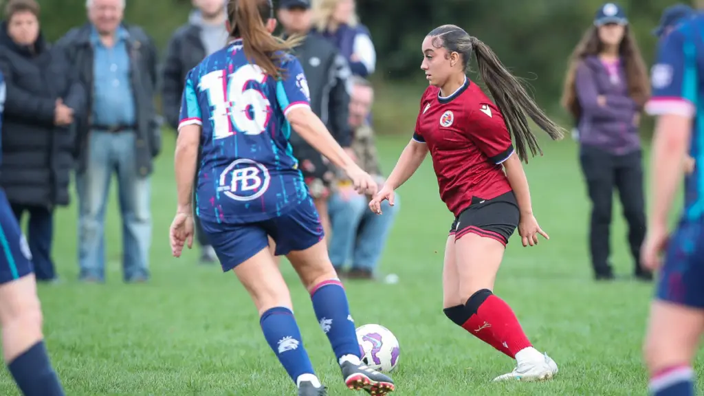 Action from Caversham United vs Reading FC Women. Photo: Neil Graham.