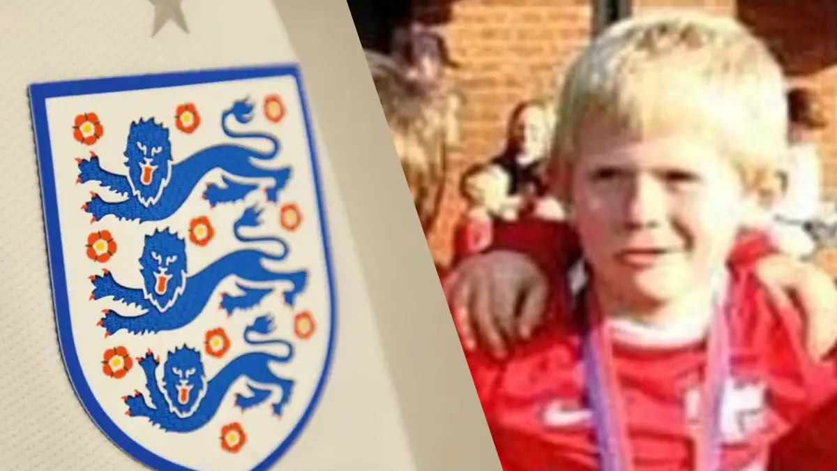 Lewis Hall in his Binfield Soccer School days.
