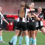 Maidenhead United Women celebrate. Photo: Darren Woolley.