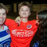 Reading FC Women goalkeeper Cherry Preisner is front and centre. Photo: Neil Graham.