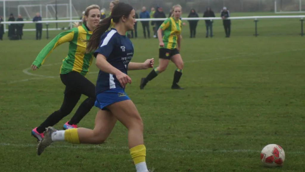 Darcy Mitchell in action for Ascot United.