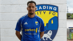 Ashleigh Artwell signs for Reading City. Photo supplied by Reading City FC.