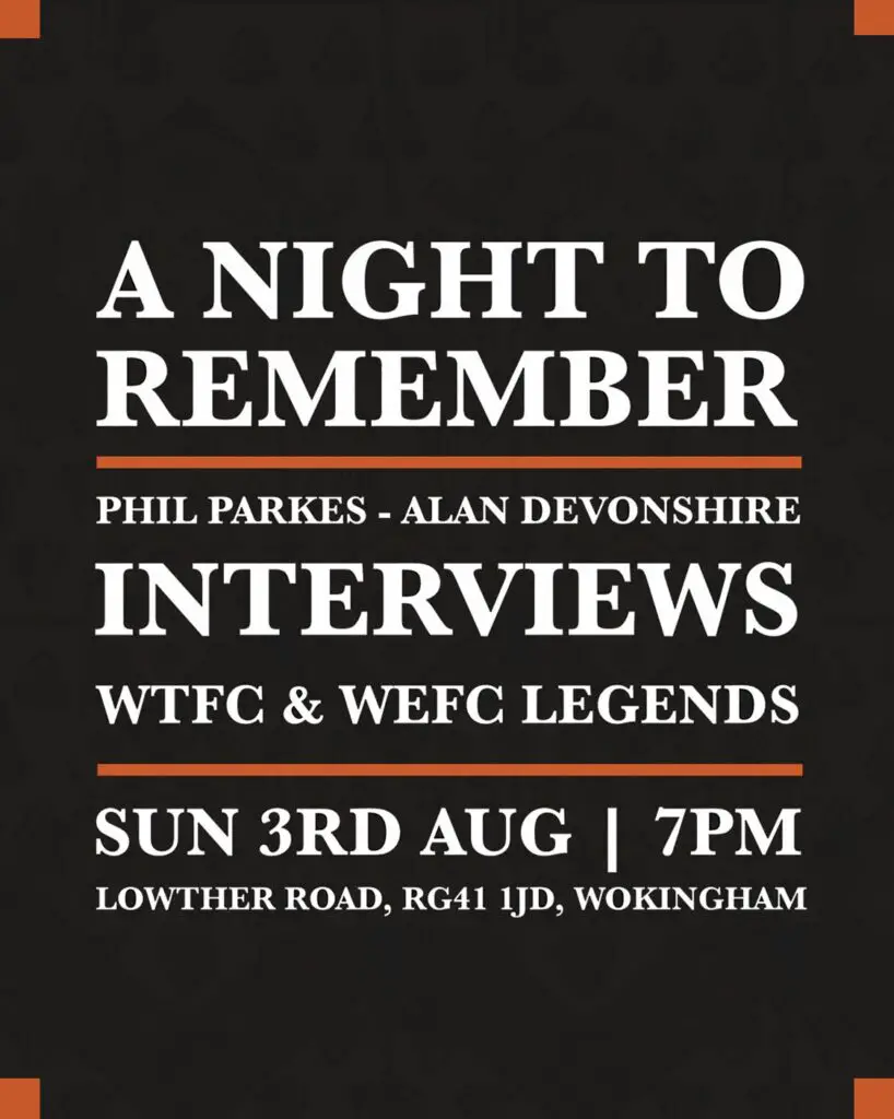 A Night To Remember - A celebration of 150 years of Wokingham Town FC.