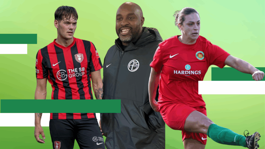 Left to right: Alfie Pavey, Marcus Richardson and Jacqui Hanson. Photos by John Leakey, AFC Aldermaston and Richard Milam.