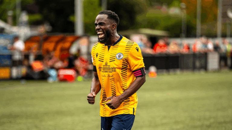 Slough Town captain Henry Ochieng. Photo: Zak Rana.