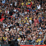 Ascot United fans at Wembley for the FA Vase Final. Photo: Neil Graham.