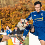 Liam Baker in action for Reading City against Bearsted. Photo: Peter Toft.