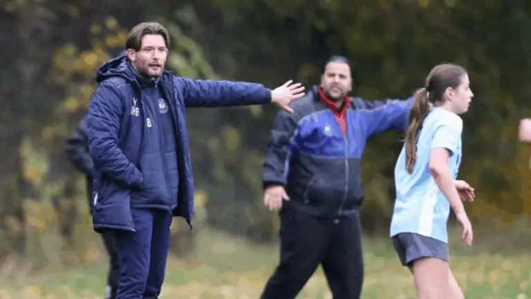 Jordan Blake steps in to manage Woodley United Ladies. Photo: Andy Wicks.