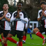 Maidenhead United players celebrate. Photo: Darren Woolley.