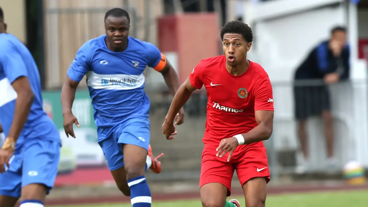 Windsor & Eton's Alex Donville in action against Burnham. Photo: Richard Milam.