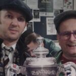 The author with Timmy Mallett and his FA Cup as kick off approached at York Road for the 2015/16 first round replay against Port Vale. Photo: Steve Jinman.