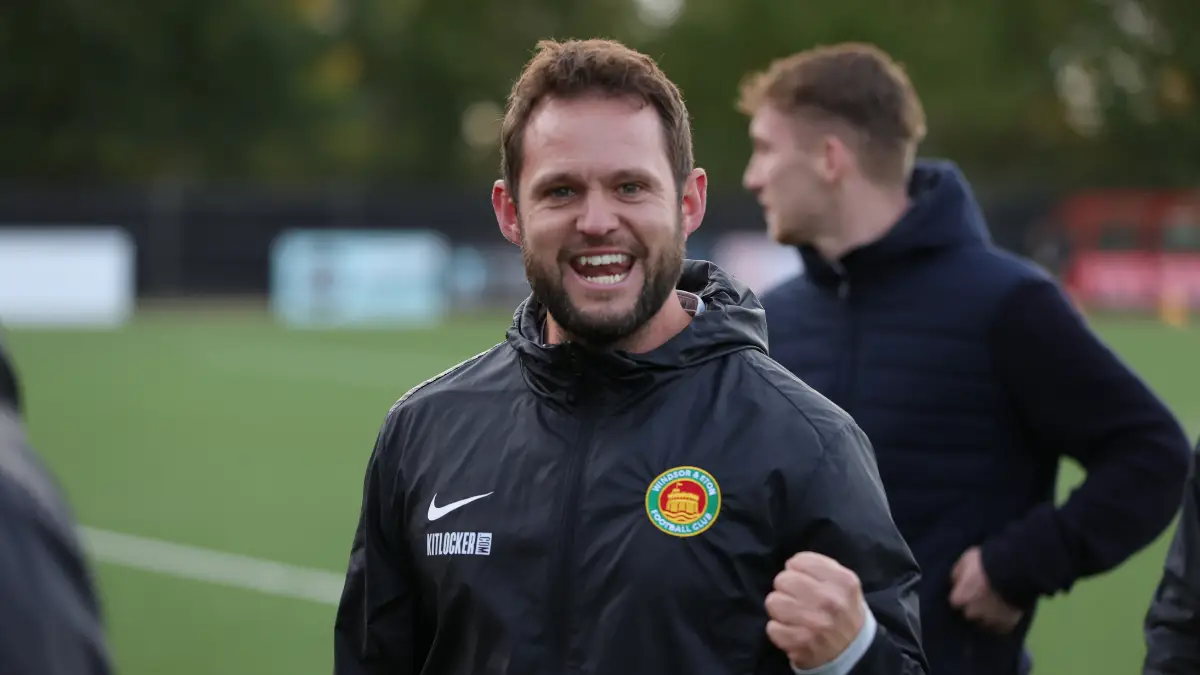 Windsor & Eton manager Rob Webb. Photo: Richard Milam.