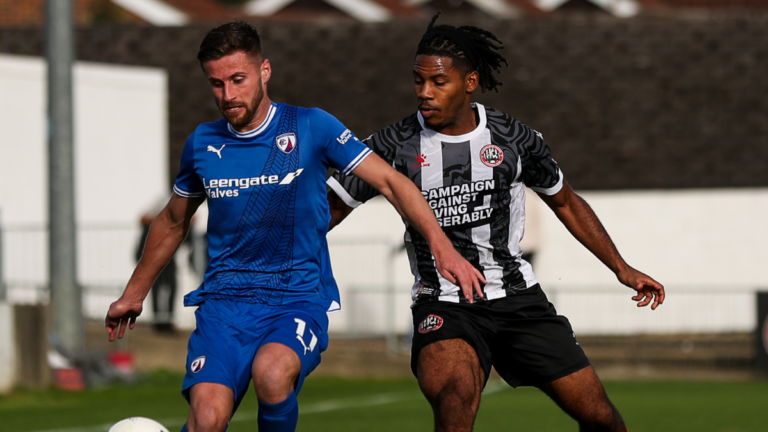 Action from Maidenhead United vs Chesterfield. Photo: Darren Woolley.