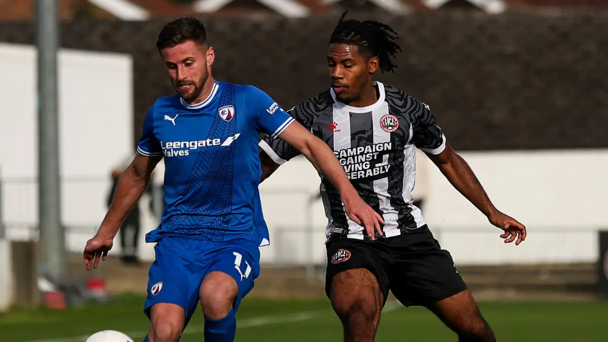 Action from Maidenhead United vs Chesterfield. Photo: Darren Woolley.
