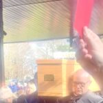 Barry 'The Book' is sent off at Bracknell Crematorium. Photo: Andrew Batt / Wokingham Today.