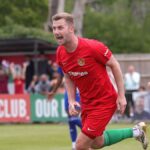 Jack Mazzone scores in the play-off final for Windsor & Eton. Photo: Richard Milam.