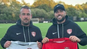Sandhurst Town's new assistant manager Charlie Bath.