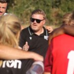 Binfield manager Ross Weatherstone speaks to his players. Photo: Binfield FC.
