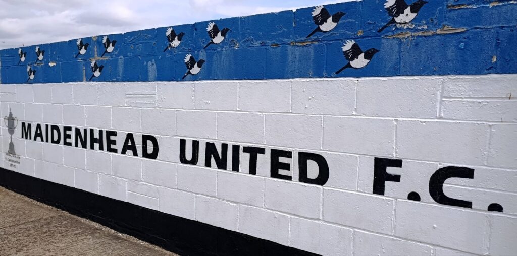 Part of Maidenhead United's terrace at York Road. Photo: Wandering Tractor.