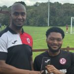 Anthony Bossman picked up man of the match in the FA Vase. Photo: AFC Aldermaston.