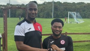 Anthony Bossman picked up man of the match in the FA Vase. Photo: AFC Aldermaston.