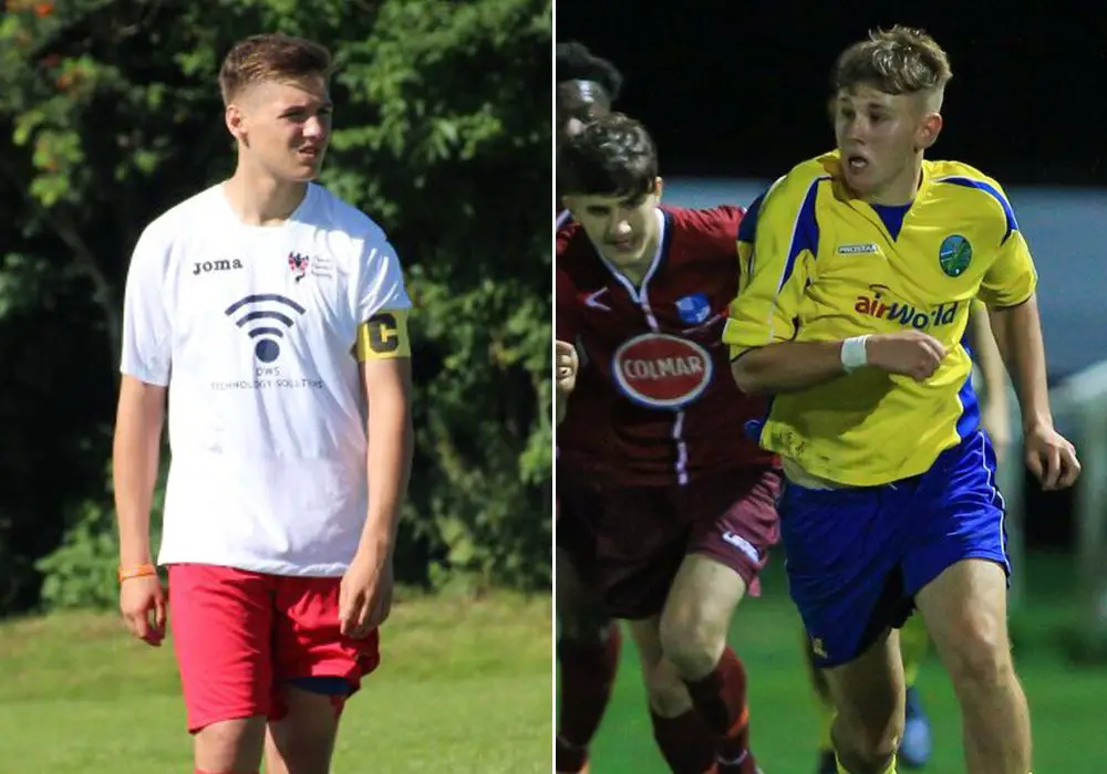 Adam Forder and James Richardson. Photos: Shooting Stars and supplied by Ascot United FC.