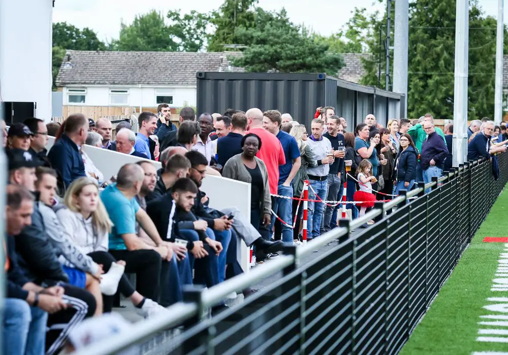 A big crowd at Bracknell Town's Larges Lane. Photo: Neil Graham.
