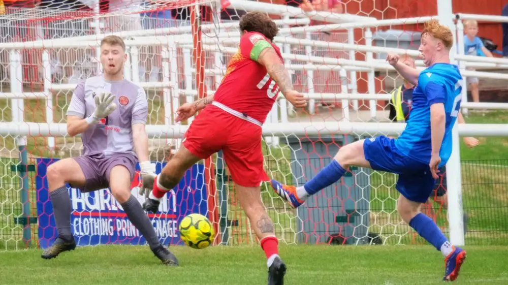 Binfield v Wokingham Town in the Extra-Preliminary Round of the Emirates FA Cup (Photo: Andrew Batt)