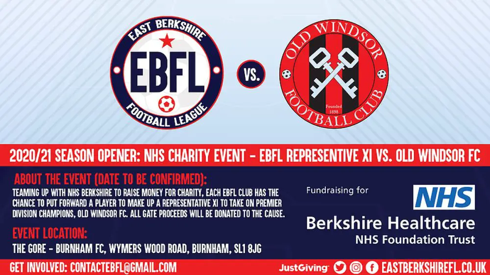 Infographic for East Berkshire Football League vs Old Windsor clash.