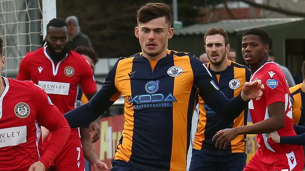 Slough Town defender Edon Pruti. Photo: Jeff Youd.