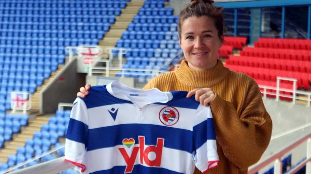 Emma Mitchell signs for Reading FC Women. Photo supplied by the club.