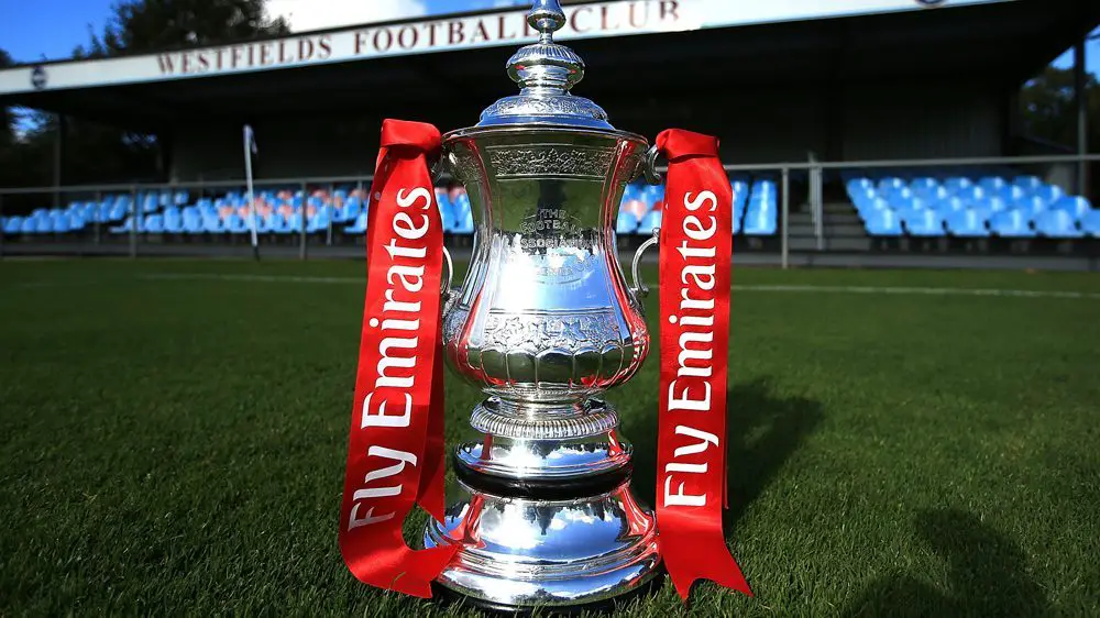 The Emirates FA Cup at the Fourth Qualifying Round match between Westfields and Leiston.