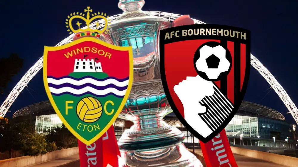 FA Cup Classic Clash between Windsor & Eton and AFC Bournemouth.