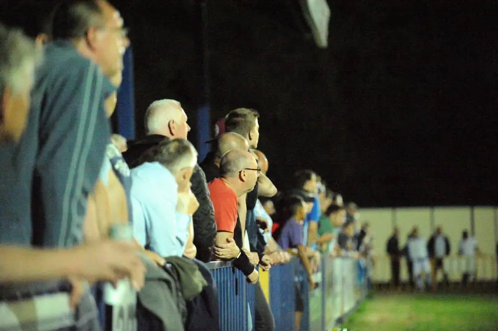 Fans at the Ascot United FC FA Cup replay against Tonbridge Angels. Photo: Mark Pugh.